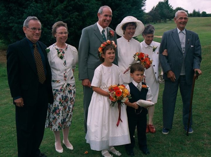 Bobby, June, John, Liz, Dorothy, Dorothy and Len