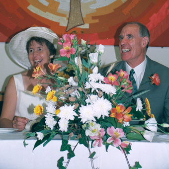 Laughing at the Best Man's speach