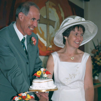 Cutting the cake