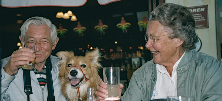 Phil, Mica and Bobs - somewhere in London