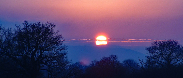Winter sunset
