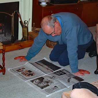 At Gill's one Sunday - I loved Gills open fire!