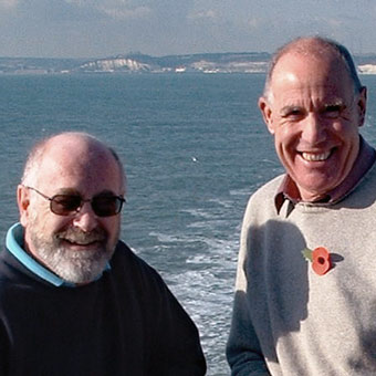 John and John leaving the white cliffs of Dover behind