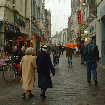 A street scene - but look closely: there's a John about