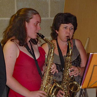 Hannah and Sandra formed a saxaphone duo