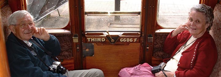 Phil and Bobs on the train