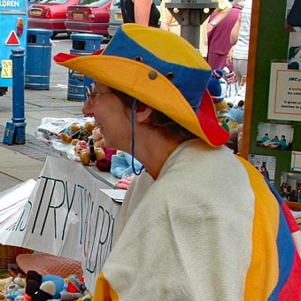 A Colombian clown!