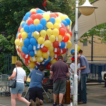 The ballon bag is almost full