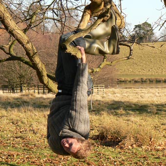 Fortunately the ground broke his fall!