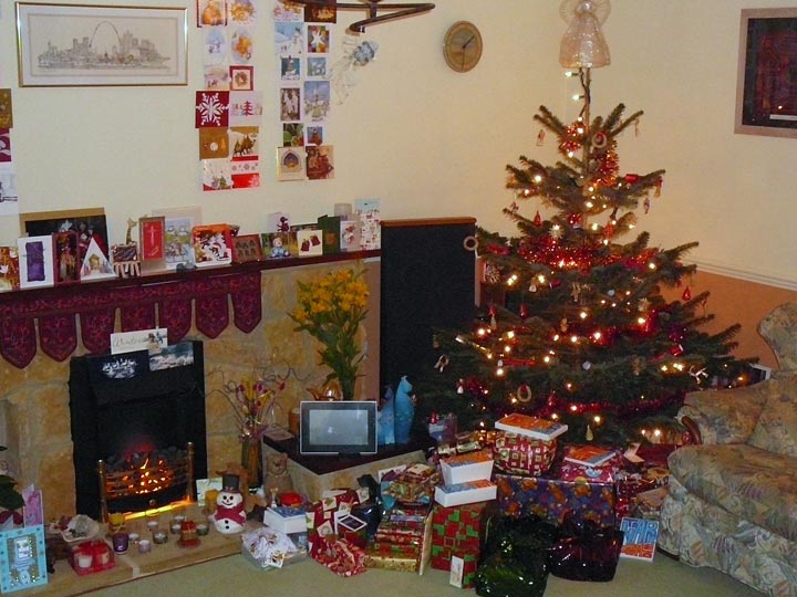 All is ready for Christmas at 64 Moggs Mead!