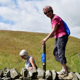 Neil and Barbara enjoy walking - so do we!