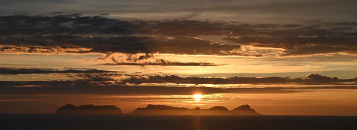 Sunset at sea