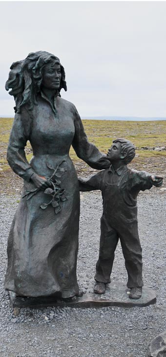 A statue at The North Cape