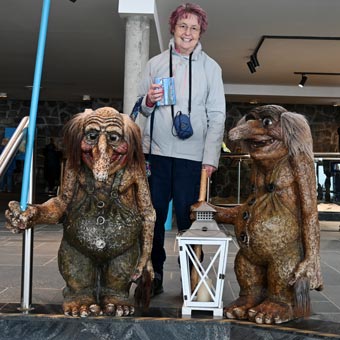 Trolls make a change from bears!