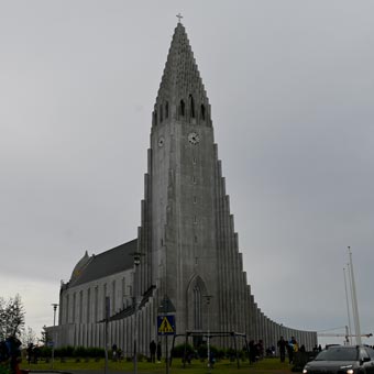 The cathedral in Reykjavik