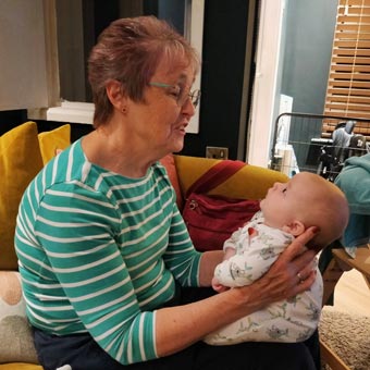 Granny and granddaughter