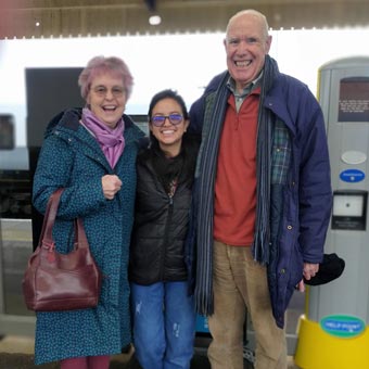Liz, Prescilla and John