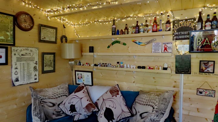 Inside "The Moat and Castle" - very comfortable and well-established!