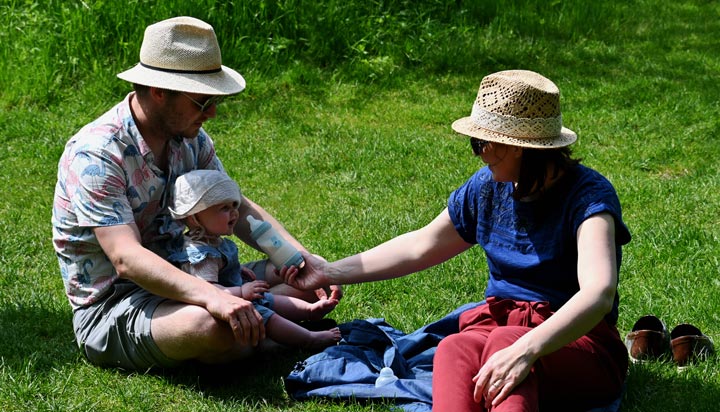 On a walk - Tim, Robyn and Lorna