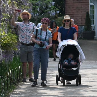 Tim, Liz, Lorna and Robyn at Wisley