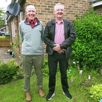 John and his cousin Dave