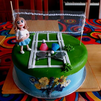 Liz made this cake for Margaret's 80th birthday