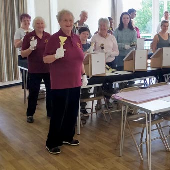 Chris - with Liz and the back, left